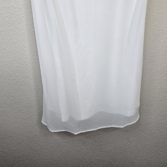 Tash and Sophie Womens Mini Dress Sz L Slip Silhouette Draped Bodice Cowl Neck - Picture 5 of 13